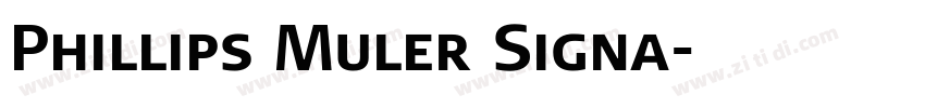Phillips Muler Signa字体转换